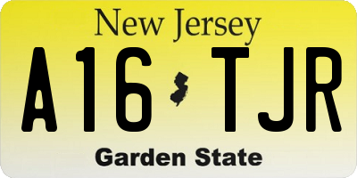 NJ license plate A16TJR