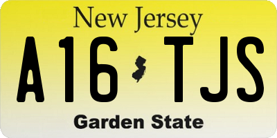 NJ license plate A16TJS