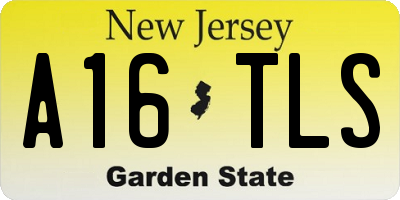 NJ license plate A16TLS