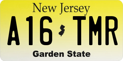 NJ license plate A16TMR