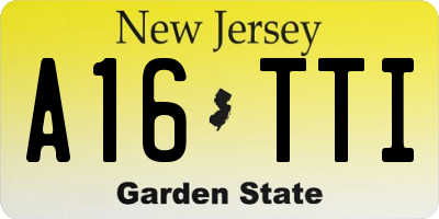 NJ license plate A16TTI