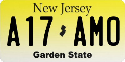 NJ license plate A17AMO