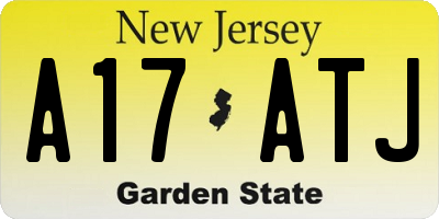 NJ license plate A17ATJ