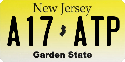 NJ license plate A17ATP