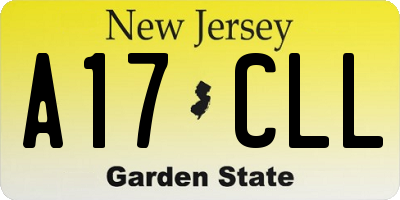 NJ license plate A17CLL