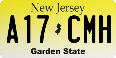 NJ license plate A17CMH