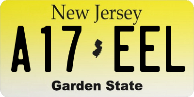 NJ license plate A17EEL