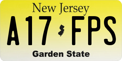 NJ license plate A17FPS