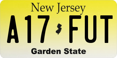 NJ license plate A17FUT