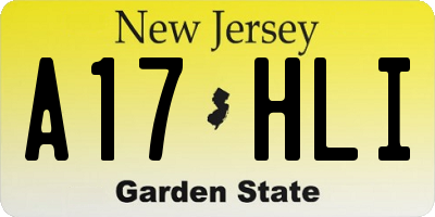 NJ license plate A17HLI