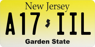 NJ license plate A17IIL