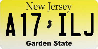 NJ license plate A17ILJ
