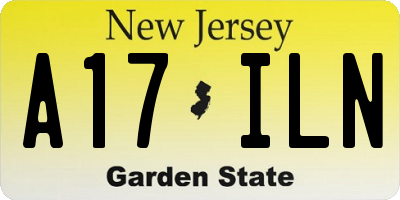 NJ license plate A17ILN