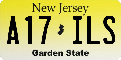 NJ license plate A17ILS