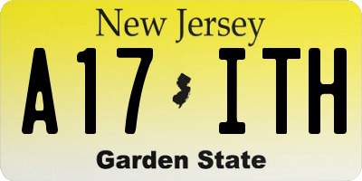 NJ license plate A17ITH