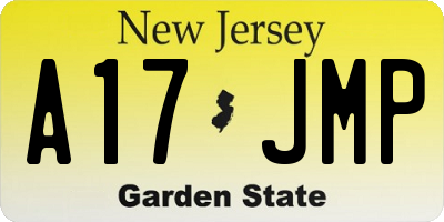 NJ license plate A17JMP