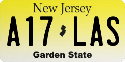 NJ license plate A17LAS