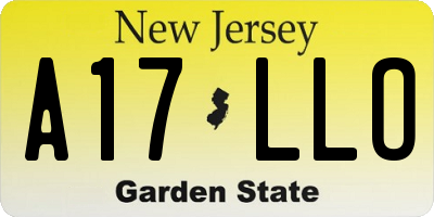 NJ license plate A17LLO