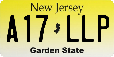 NJ license plate A17LLP