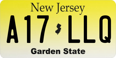 NJ license plate A17LLQ