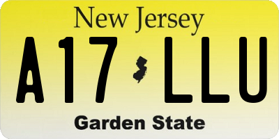NJ license plate A17LLU