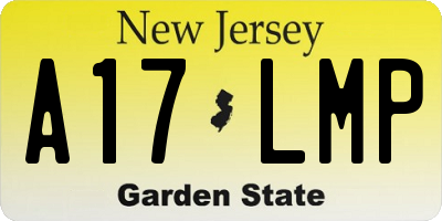 NJ license plate A17LMP