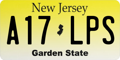 NJ license plate A17LPS
