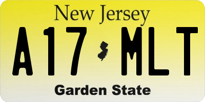 NJ license plate A17MLT