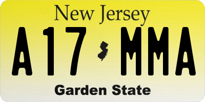 NJ license plate A17MMA