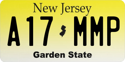 NJ license plate A17MMP