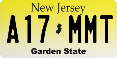 NJ license plate A17MMT