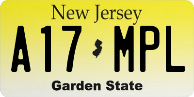 NJ license plate A17MPL