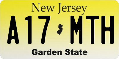 NJ license plate A17MTH