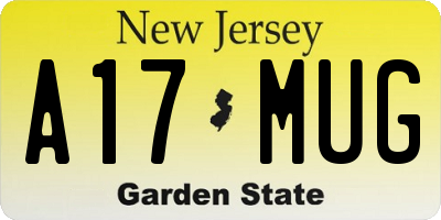 NJ license plate A17MUG