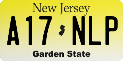 NJ license plate A17NLP