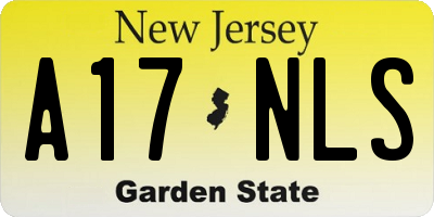 NJ license plate A17NLS