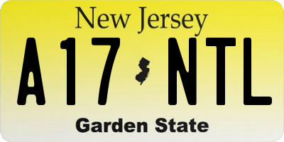 NJ license plate A17NTL