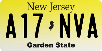 NJ license plate A17NVA