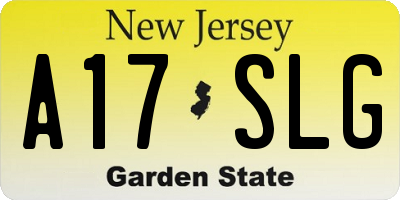 NJ license plate A17SLG
