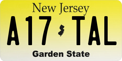 NJ license plate A17TAL