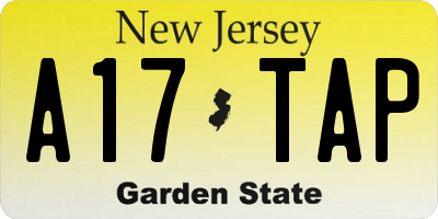 NJ license plate A17TAP
