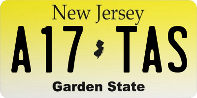 NJ license plate A17TAS