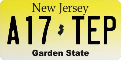 NJ license plate A17TEP
