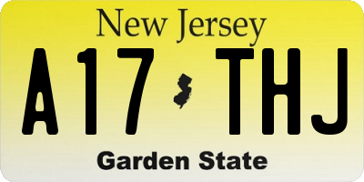 NJ license plate A17THJ