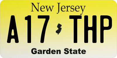 NJ license plate A17THP