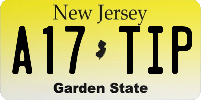 NJ license plate A17TIP