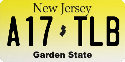 NJ license plate A17TLB