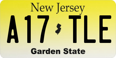 NJ license plate A17TLE