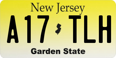 NJ license plate A17TLH