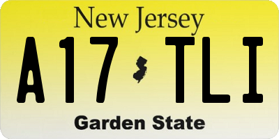 NJ license plate A17TLI